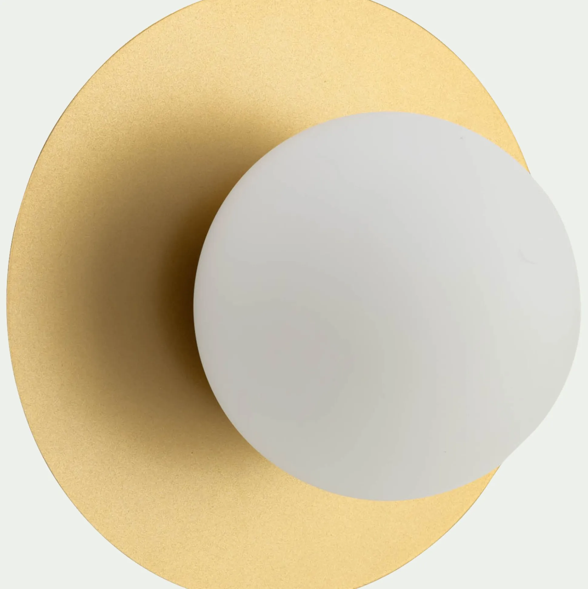 Plafonnier électrifié en acier D25cm - doré