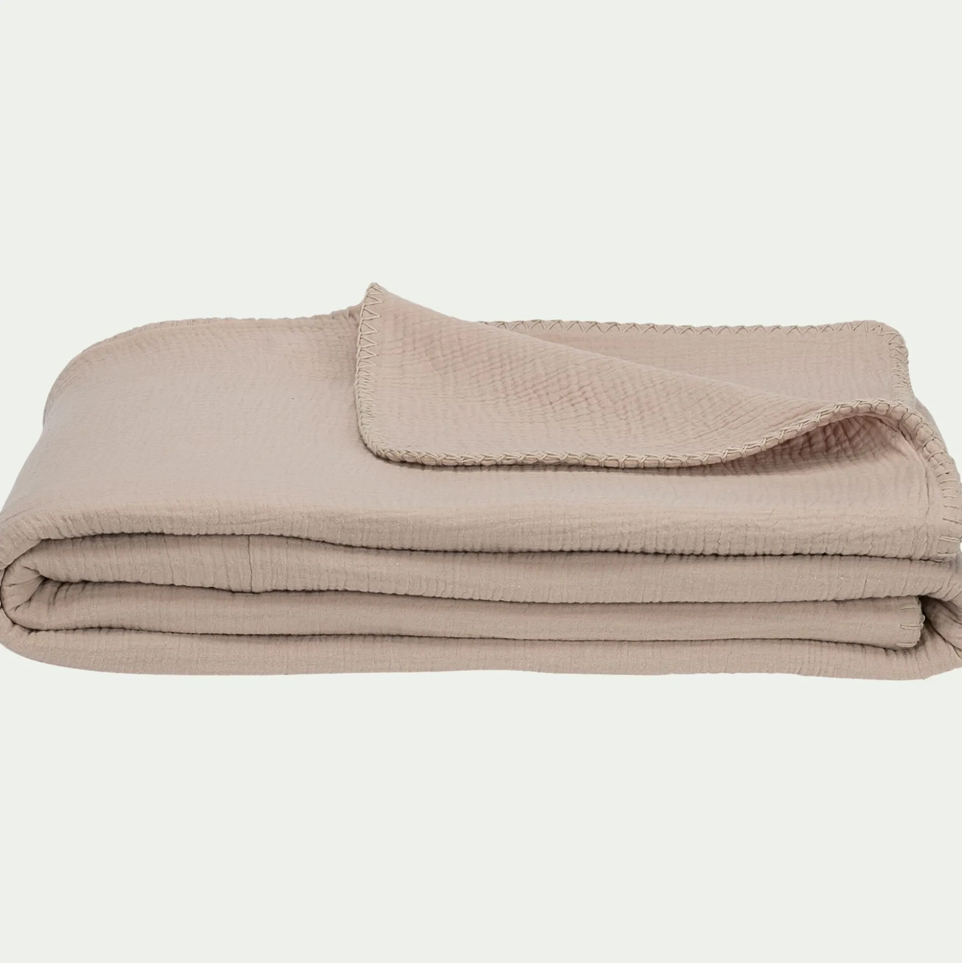 Plaid en gaze de coton - beige alpilles 130x170cm