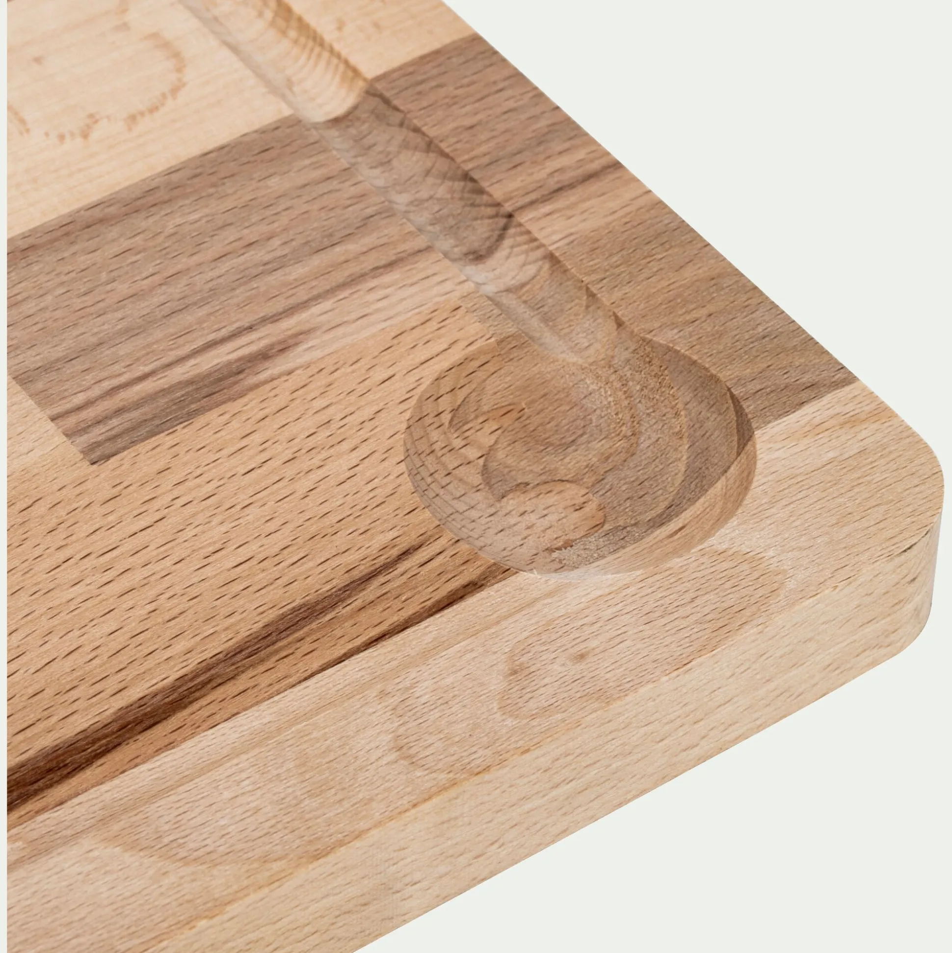 Planche à découper en bois de hêtre - bois clair 24x40cm
