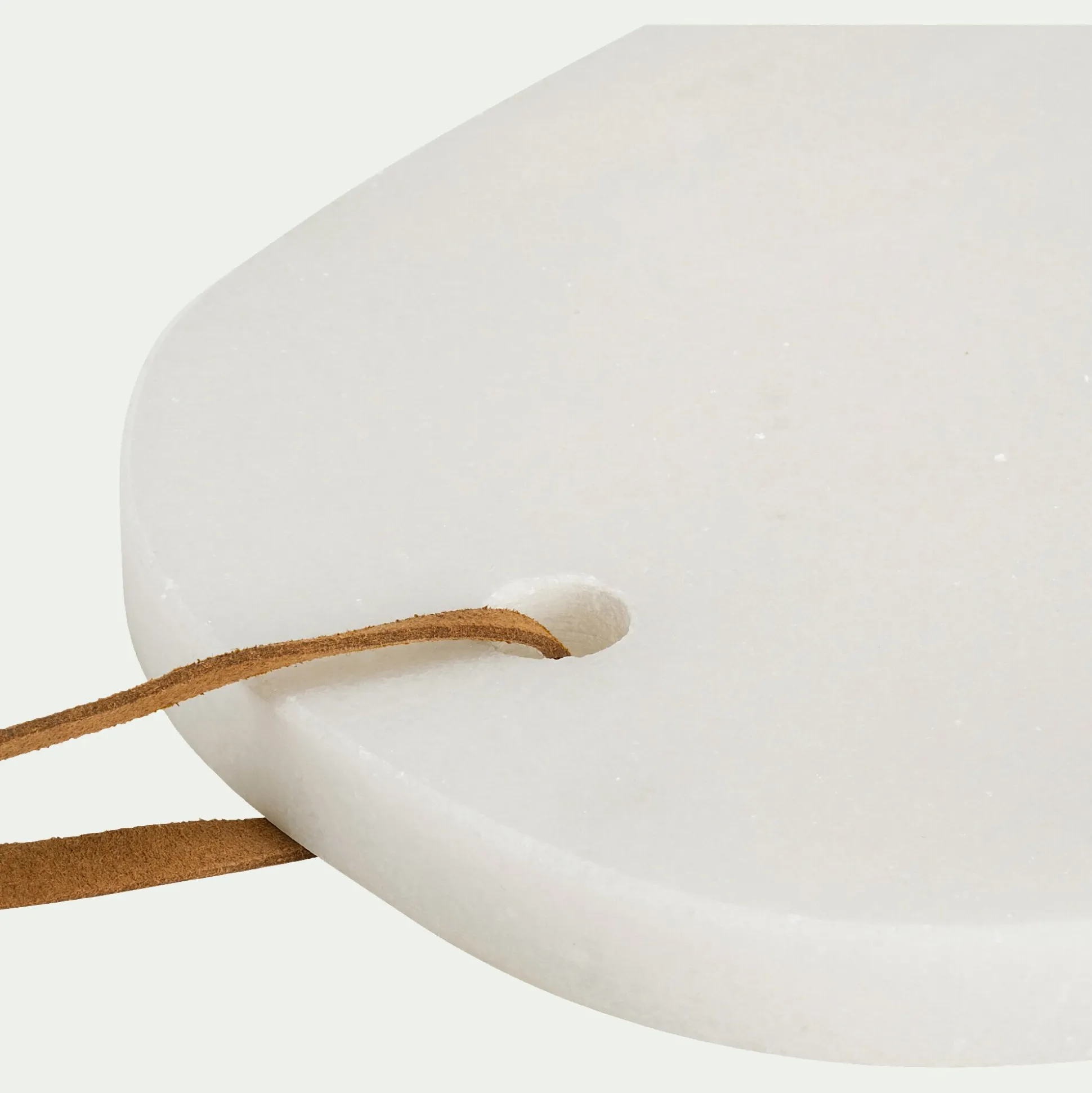 Planche à découper en marbre L30cm - blanc