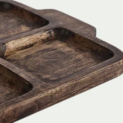 Planche de présentation en bois de manguier L43,5cm - marron