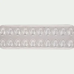 Plaque de cuisson pour 20 madeleines en fer - argenté