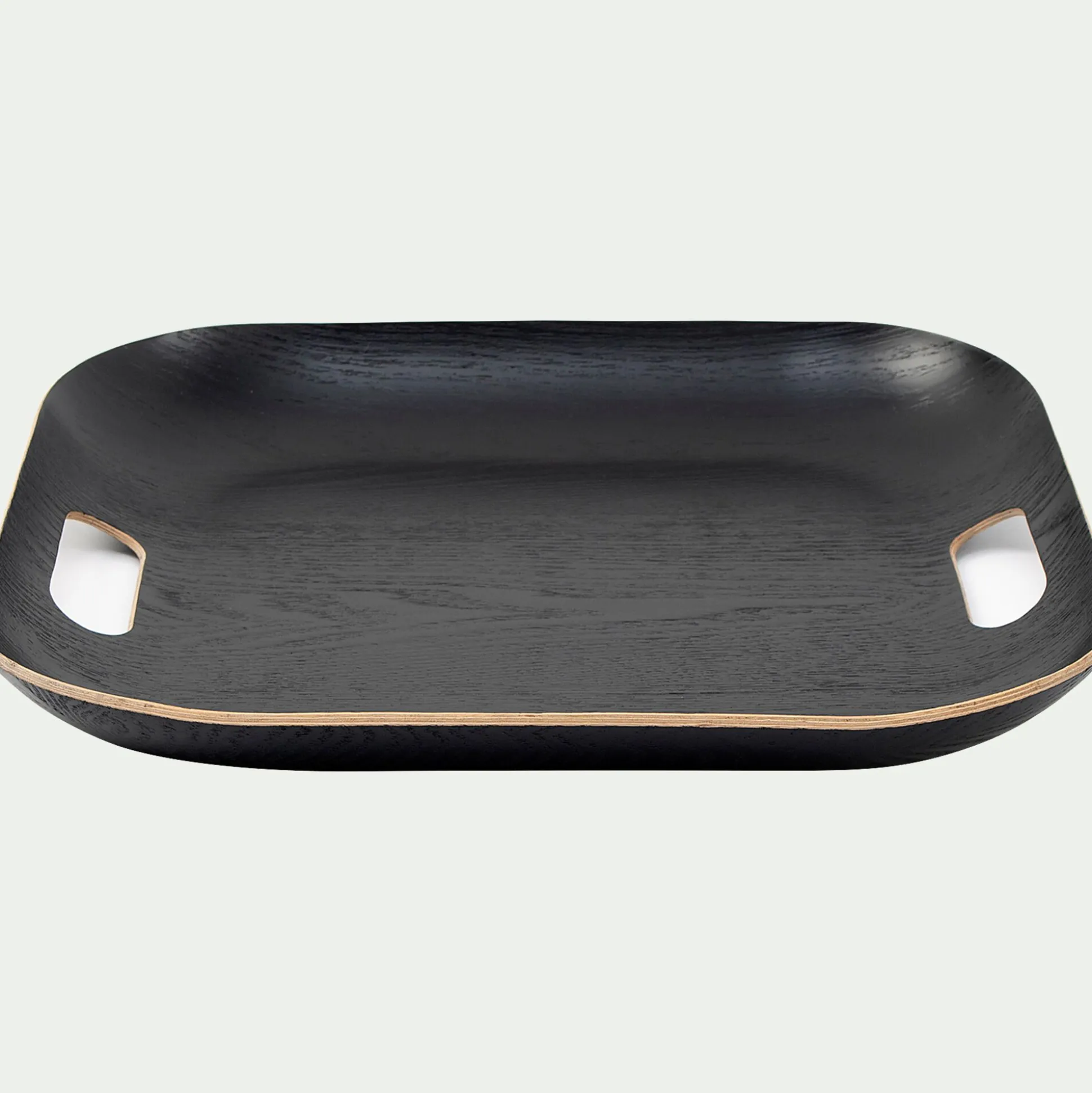 Plateau carré en bois L39xl39cm - noir
