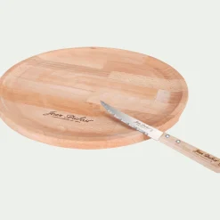 Plateau à pizza en bois de hêtre D33cm - naturel