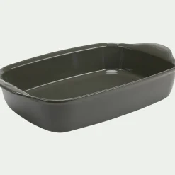 Plat à four en céramique L36,5cm - vert cèdre