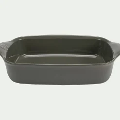 Plat à four en céramique L42,5cm - vert cèdre