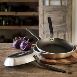 Poêle anti-adhésive De Buyer en aluminium - argenté D32cm (tous feux dont induction)