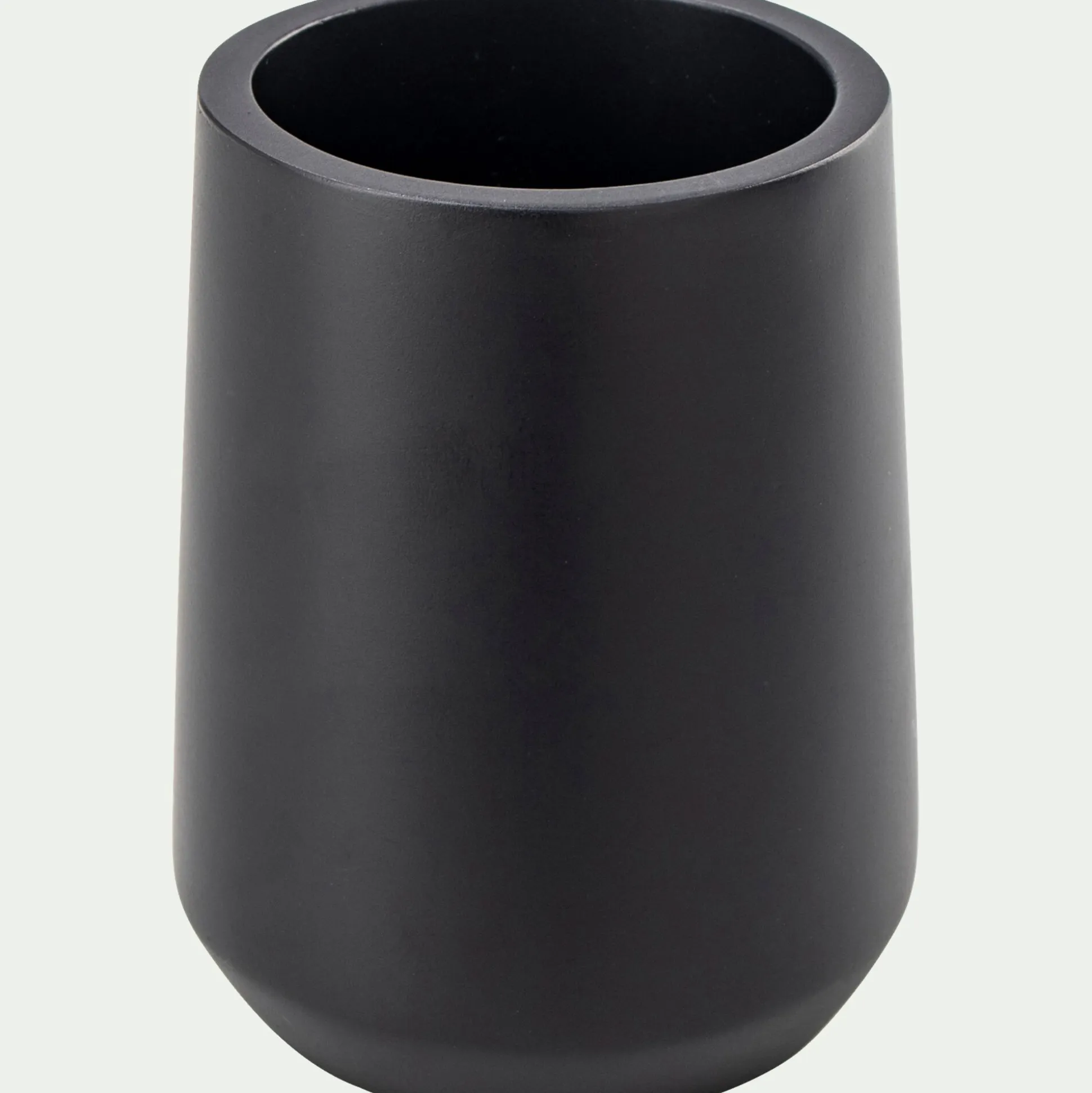 Porte brosse à dent en polyresine - noir
