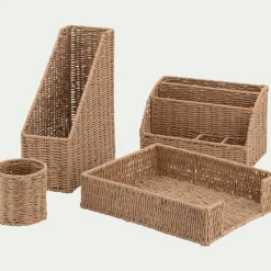 Porte-documents plat en papier L31,5cm - naturel