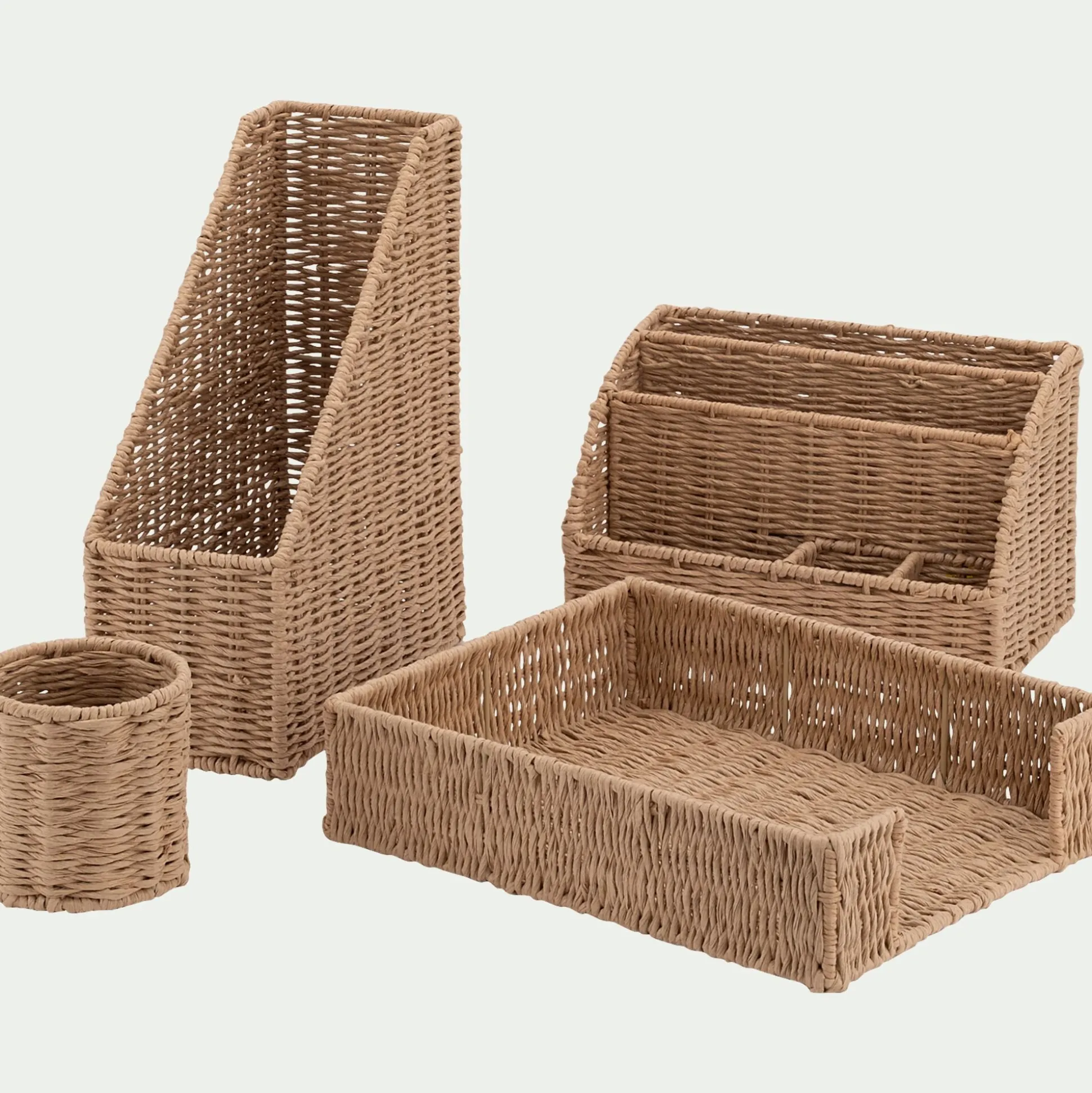 Porte-documents plat en papier L31,5cm - naturel