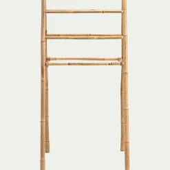 Porte serviettes en bambou - H130xl64 cm