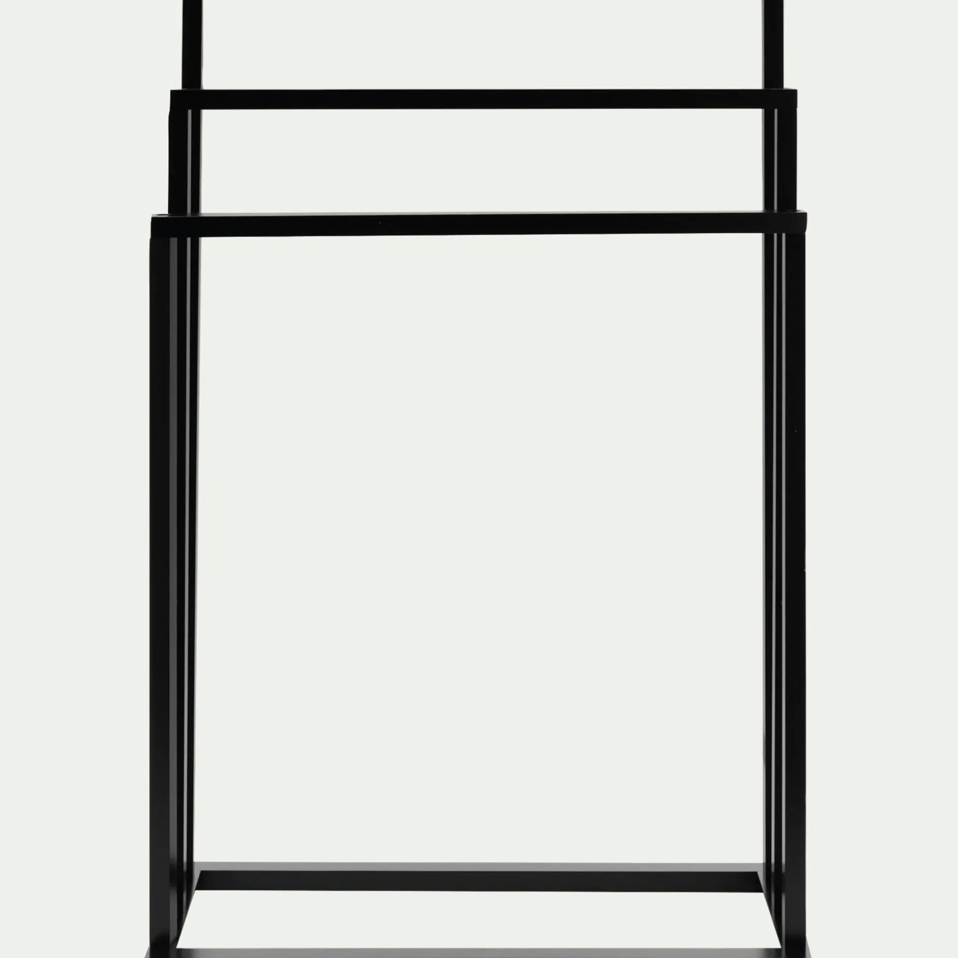 Porte-serviette triple en bambou H85cm - noir