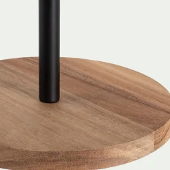 Porte sopalin en acacia - bois foncé