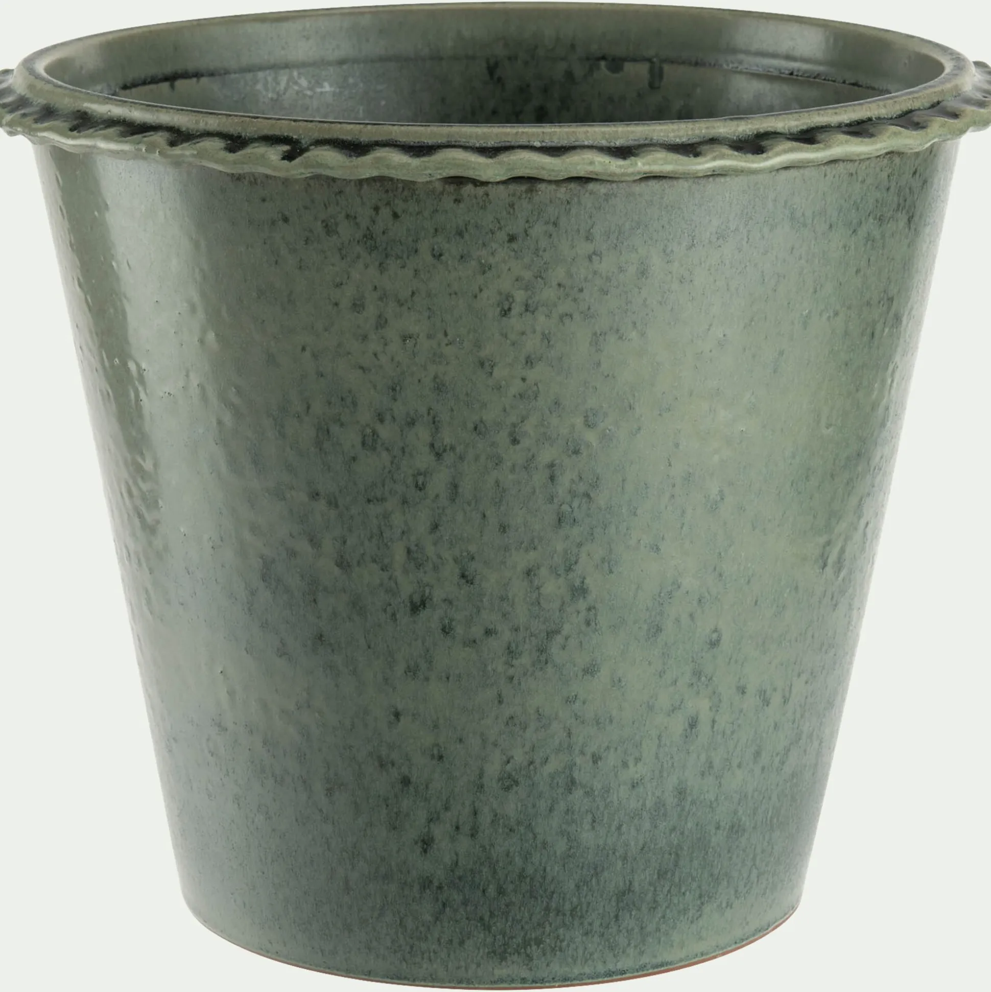 Pot en terre cuite D30cm - vert