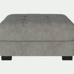 Pouf avec coffre en tissu Monclar - taupe