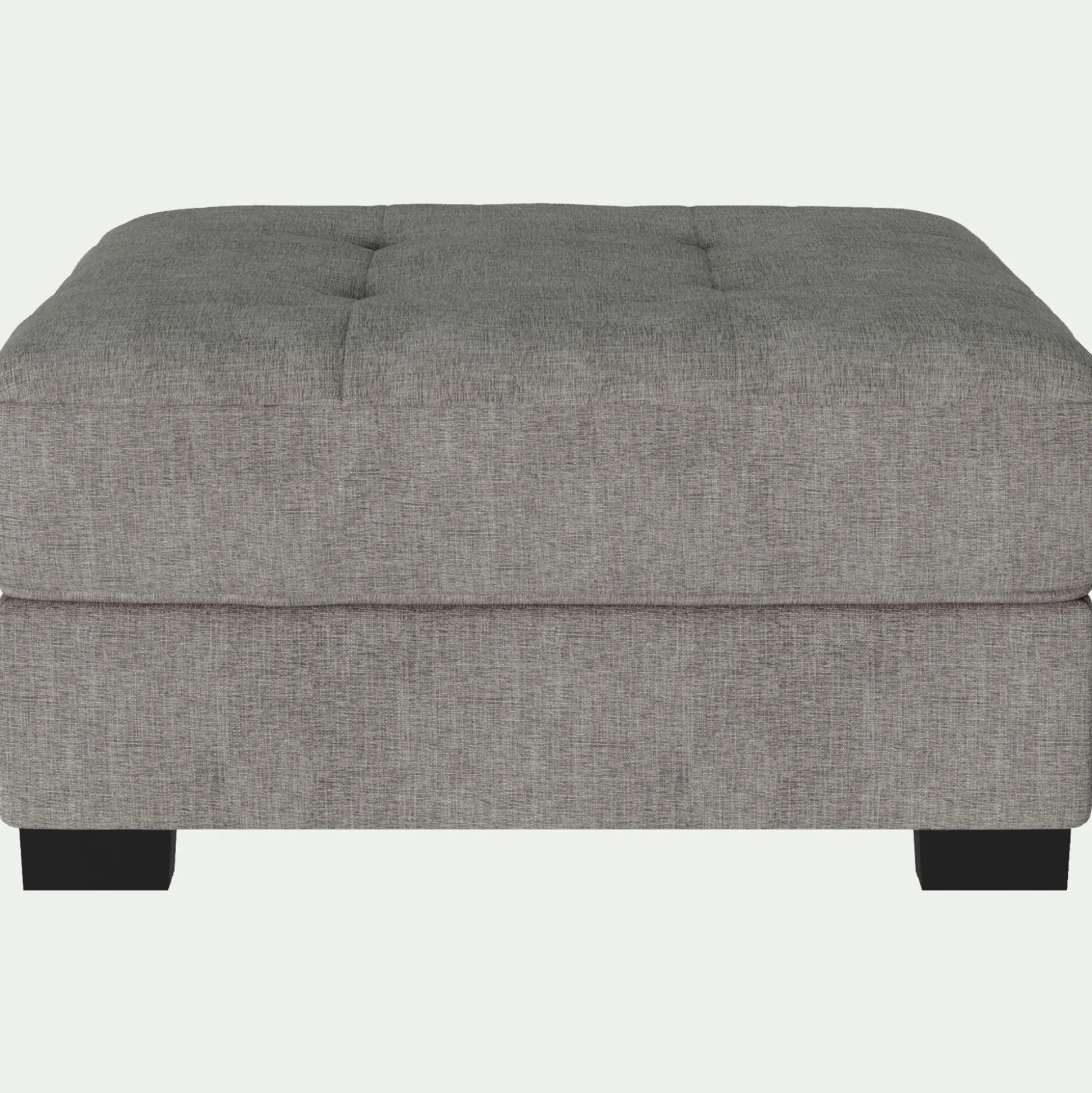 Pouf avec coffre en tissu Monclar - taupe