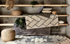Pouf en jute D50xH40cm - naturel