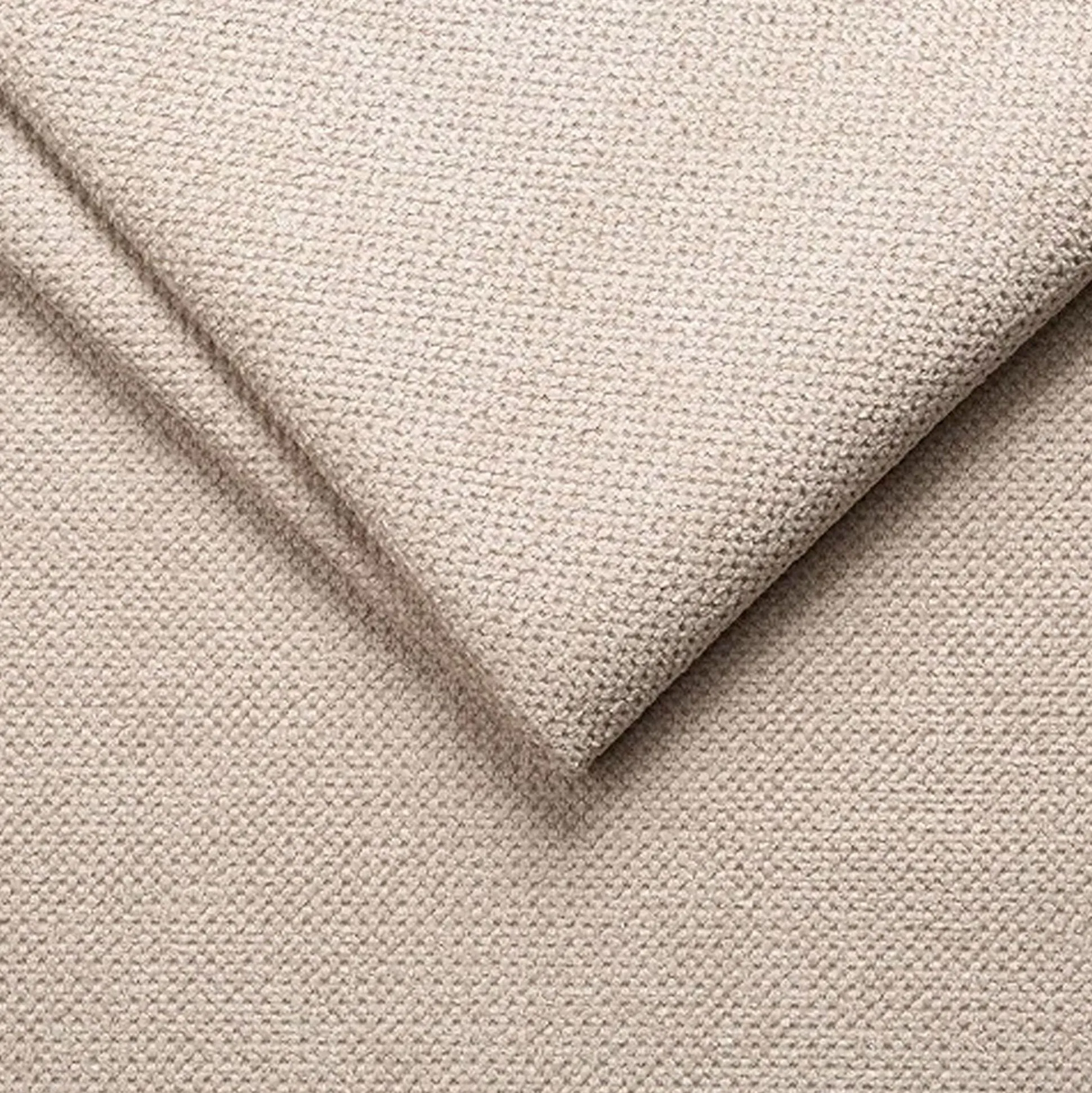 Pouf en tissu avec coffre - beige roucas