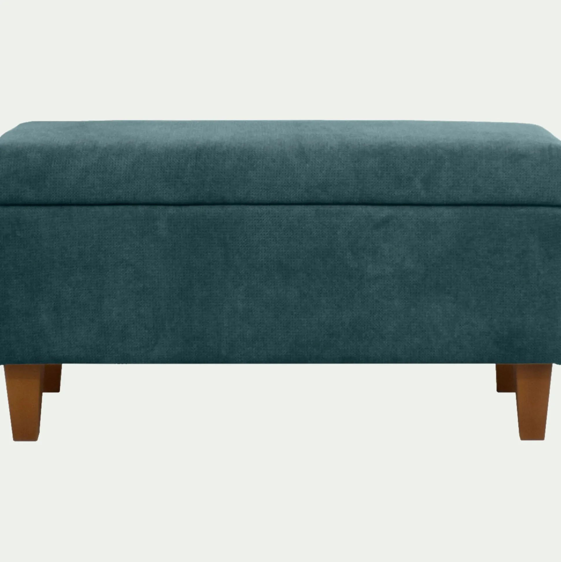 Pouf en tissu avec coffre - bleu figuerolles