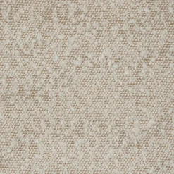 Pouf en tissu bouclette - blanc écru