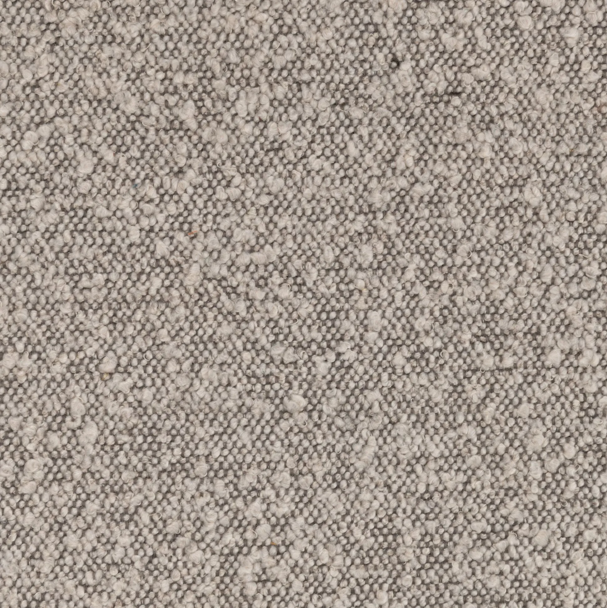 Pouf en tissu bouclette - gris clair