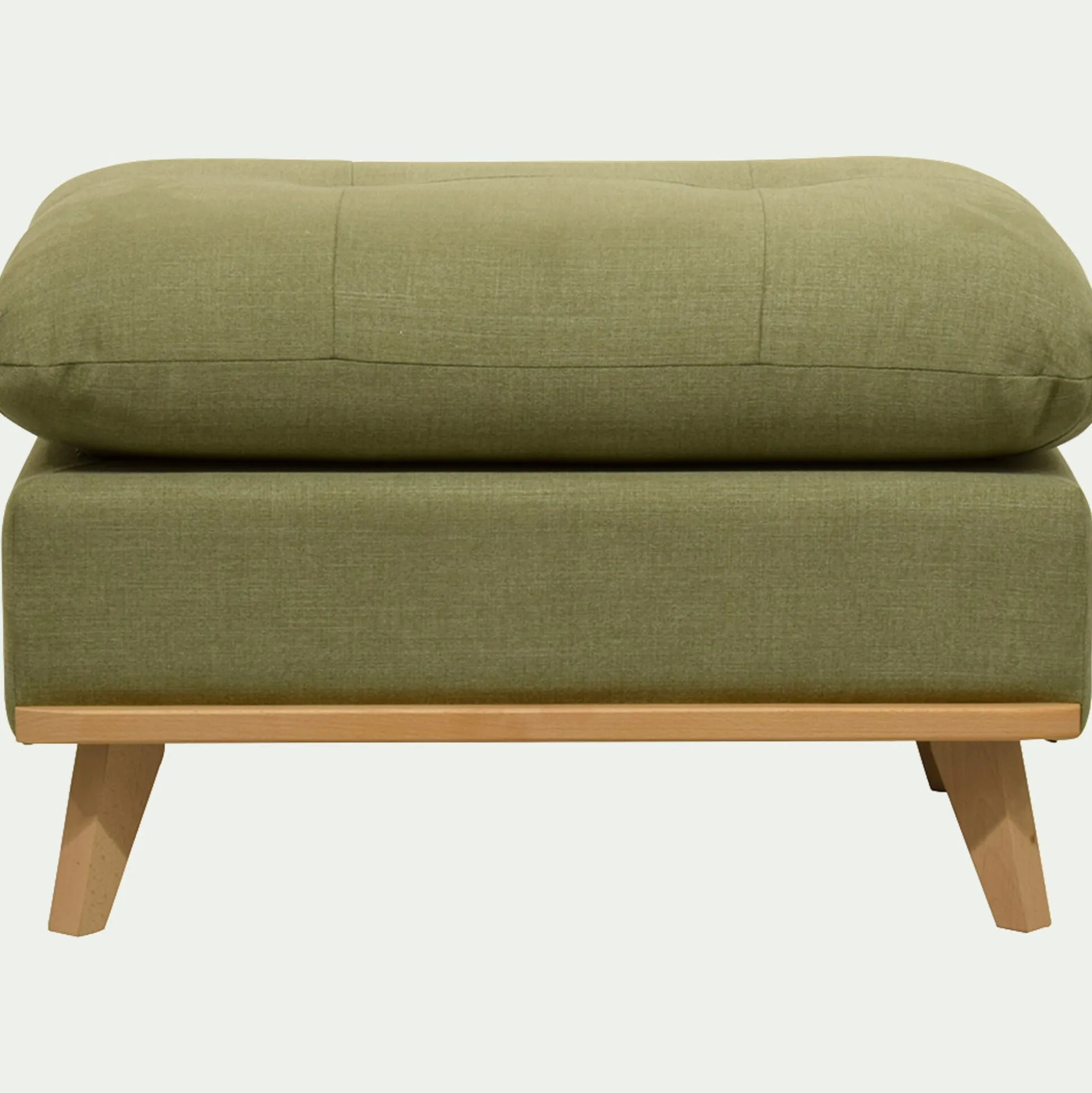 Pouf en tissu cosmo - vert kaki