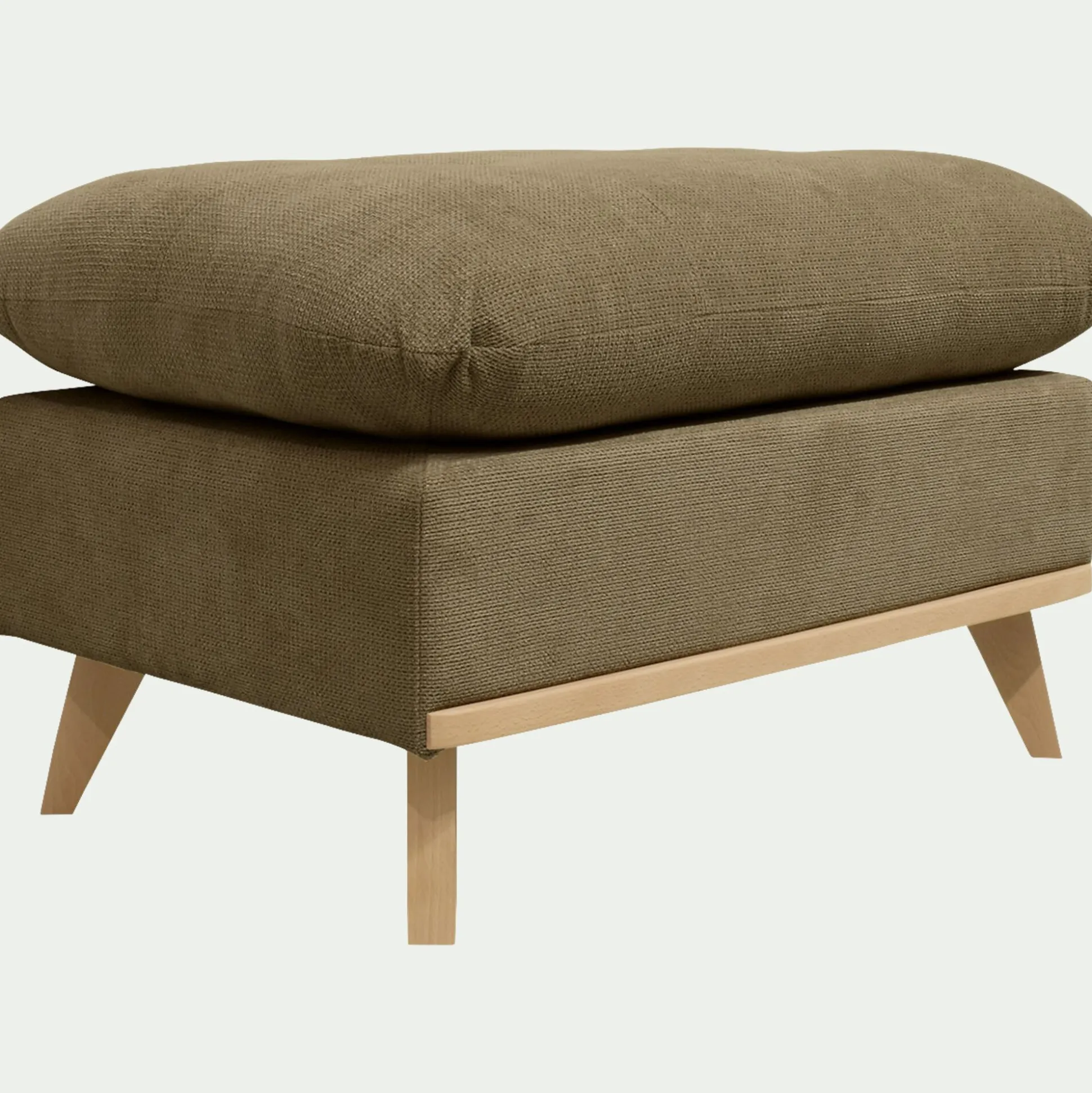 Pouf en tissu crown - vert cèdre