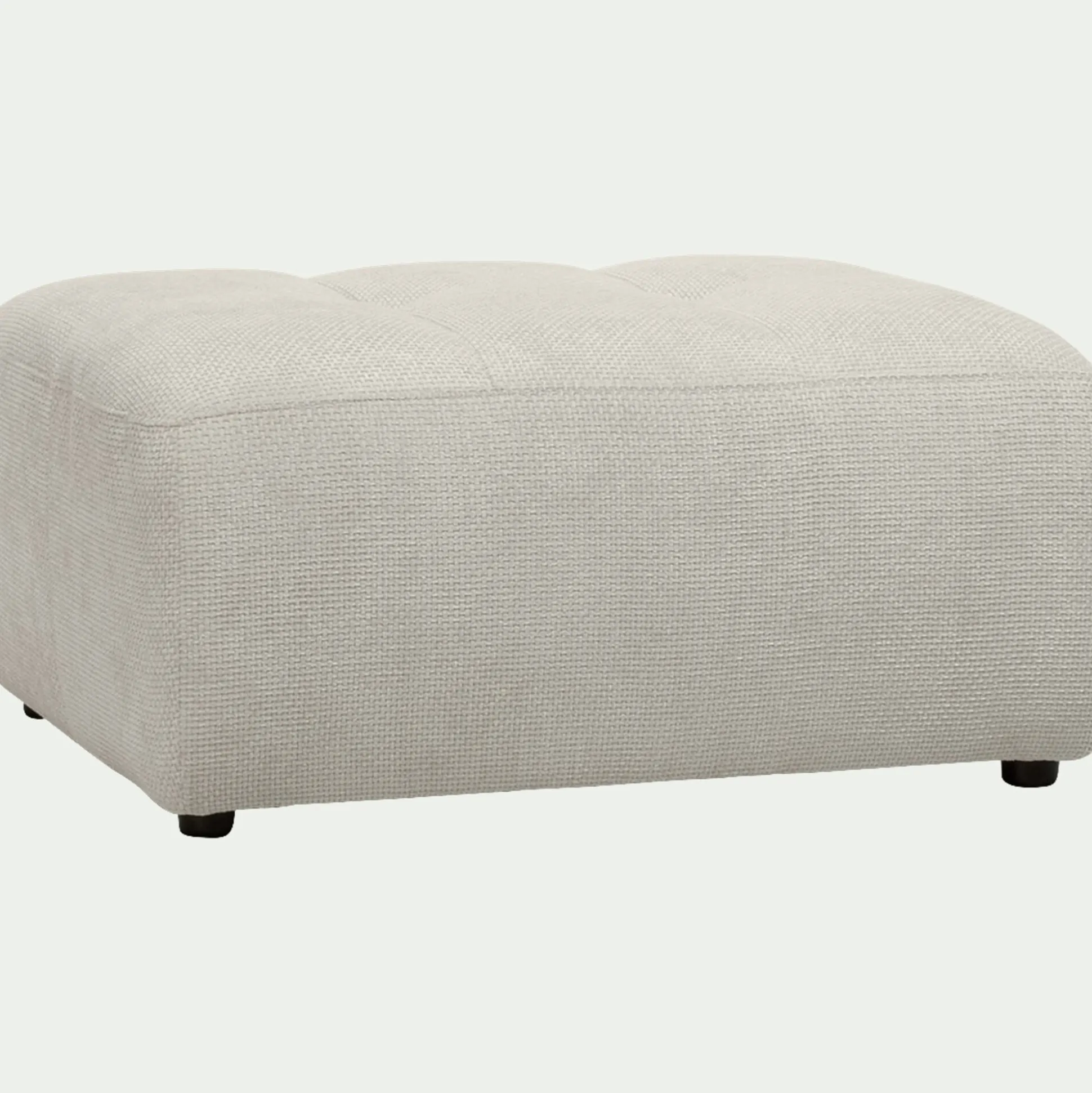Pouf en tissu Eden - beige alpilles