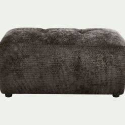 Pouf en tissu Eden - marron