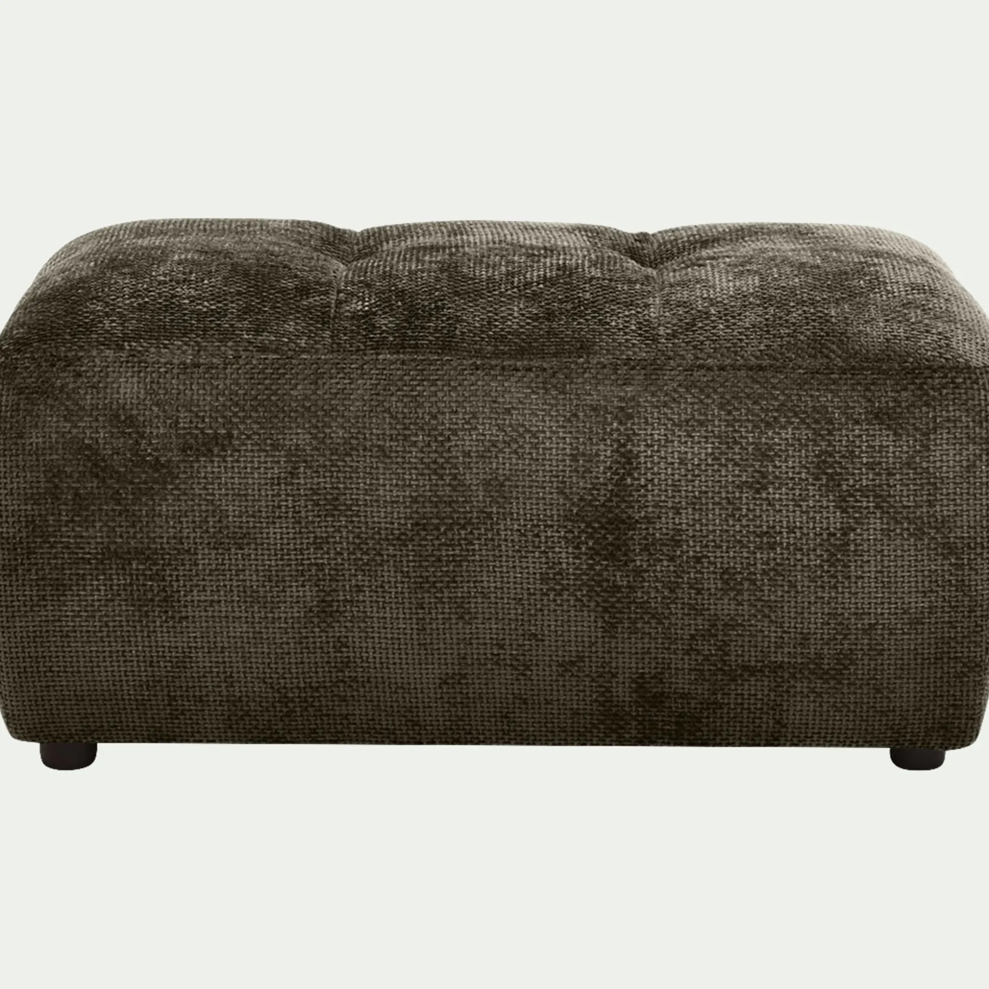 Pouf en tissu Eden - vert cèdre