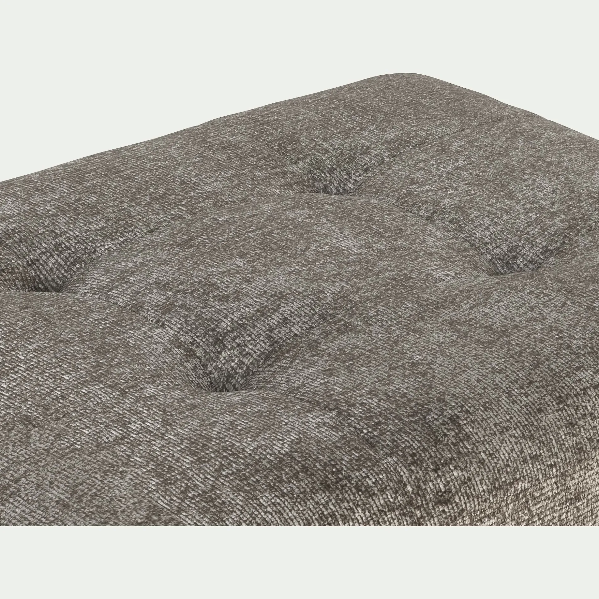 Pouf en tissu Genesis avec coffre - beige alpilles