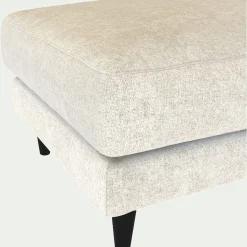 Pouf en tissu genesis - blanc ventoux