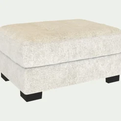 Pouf en tissu Genesis - blanc ventoux