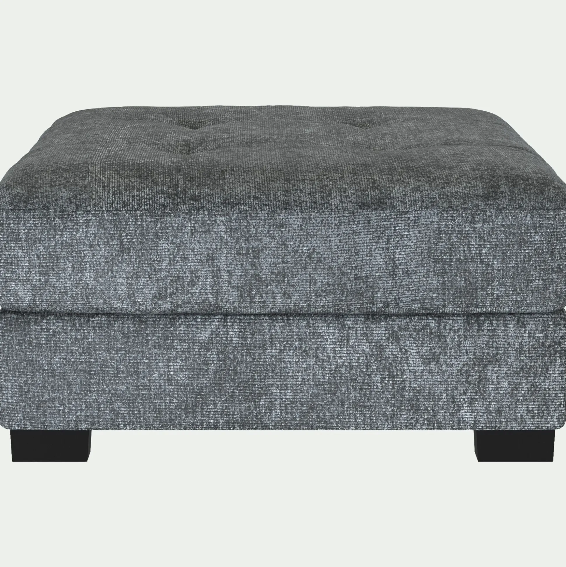 Pouf en tissu Genesis - gris ardoise