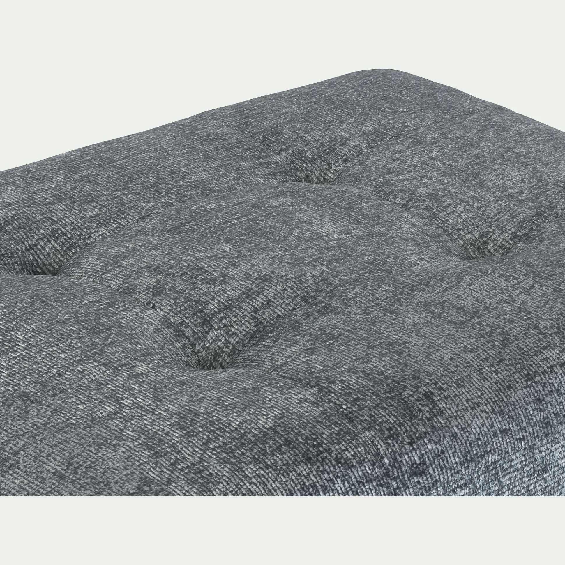 Pouf en tissu Genesis - gris ardoise