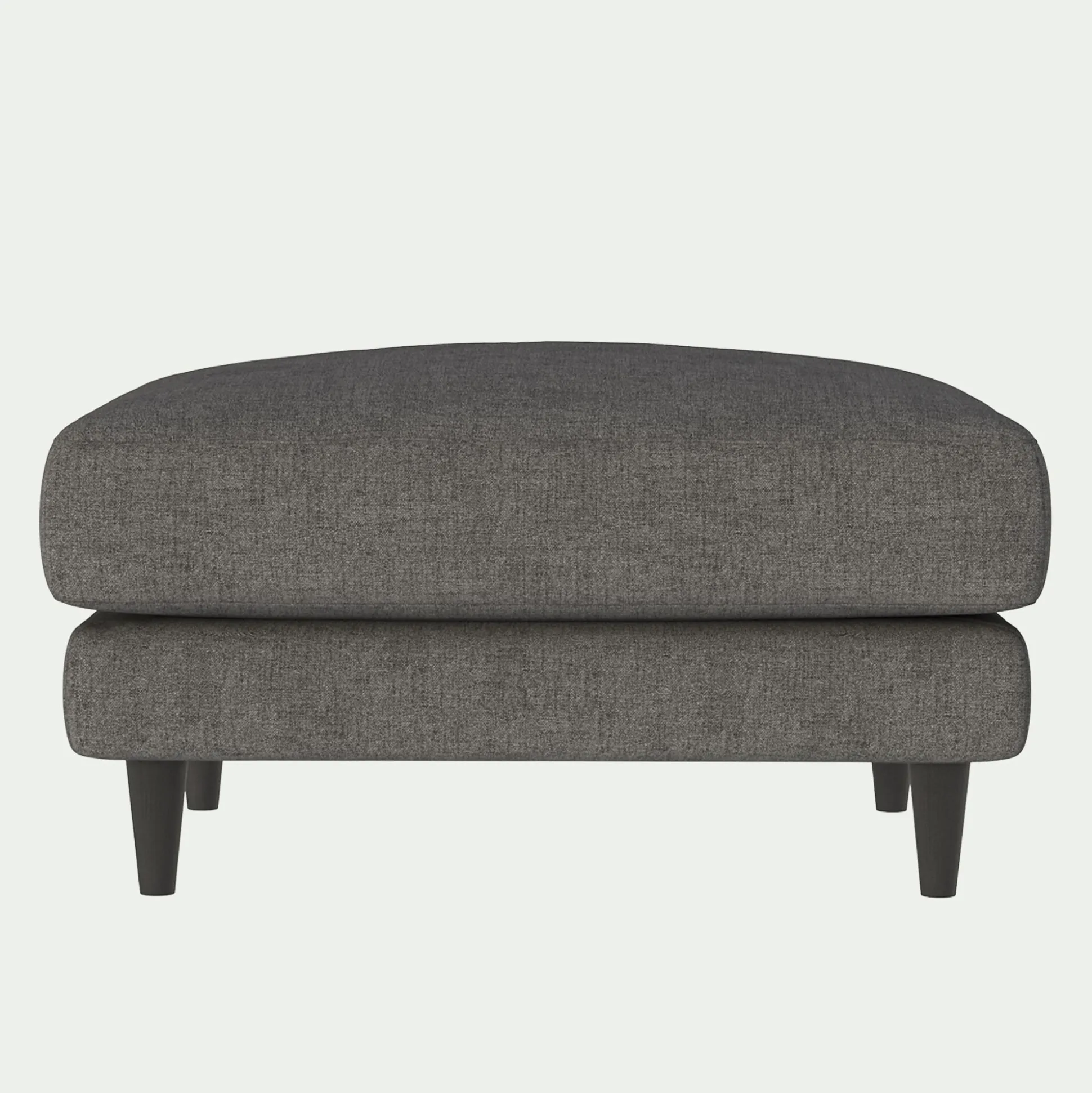 Pouf en tissu joint - gris restanque