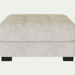 Pouf en tissu Monclar - beige roucas