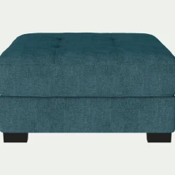 Pouf en tissu Monclar - bleu niolon