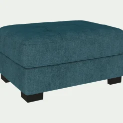 Pouf en tissu Monclar - bleu niolon