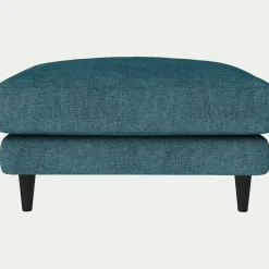 Pouf en tissu monclar - bleu niolon