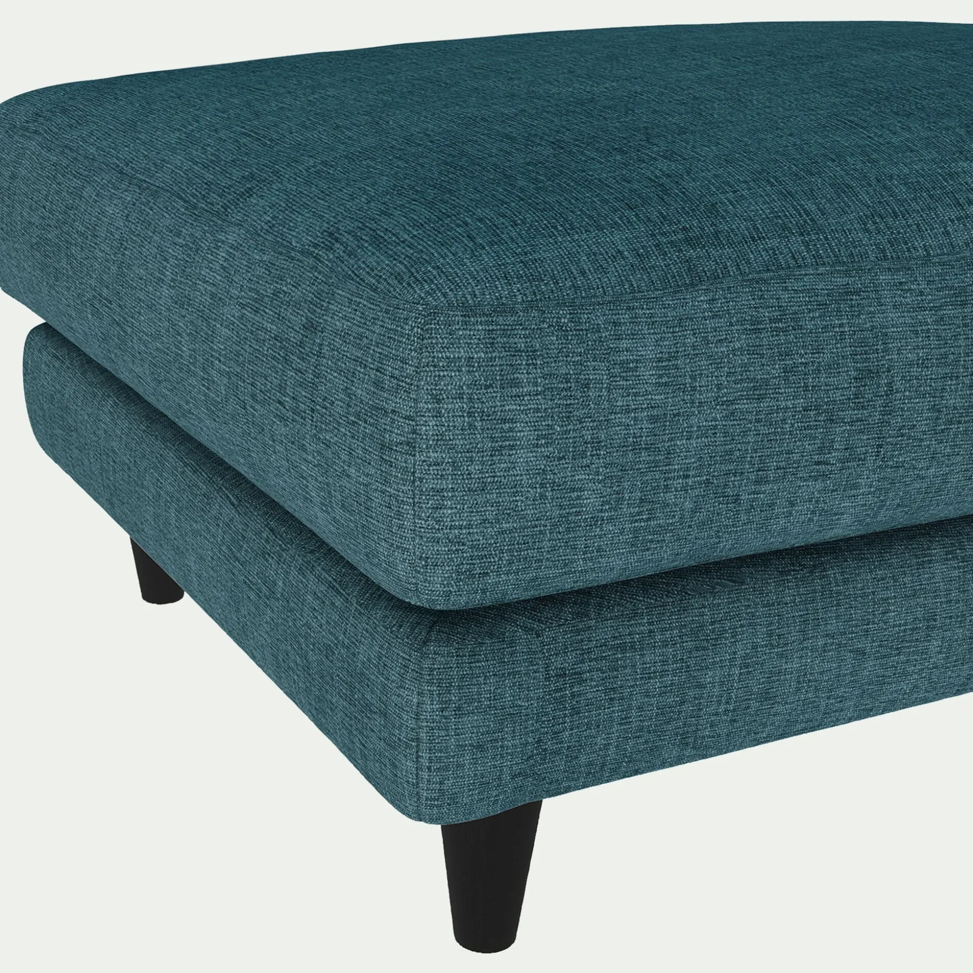Pouf en tissu monclar - bleu niolon