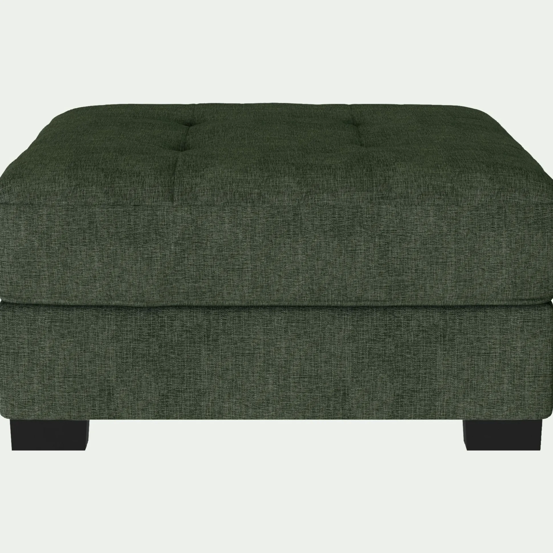 Pouf en tissu Monclar - vert cèdre