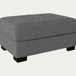 Pouf en tissu Pop - gris moyen