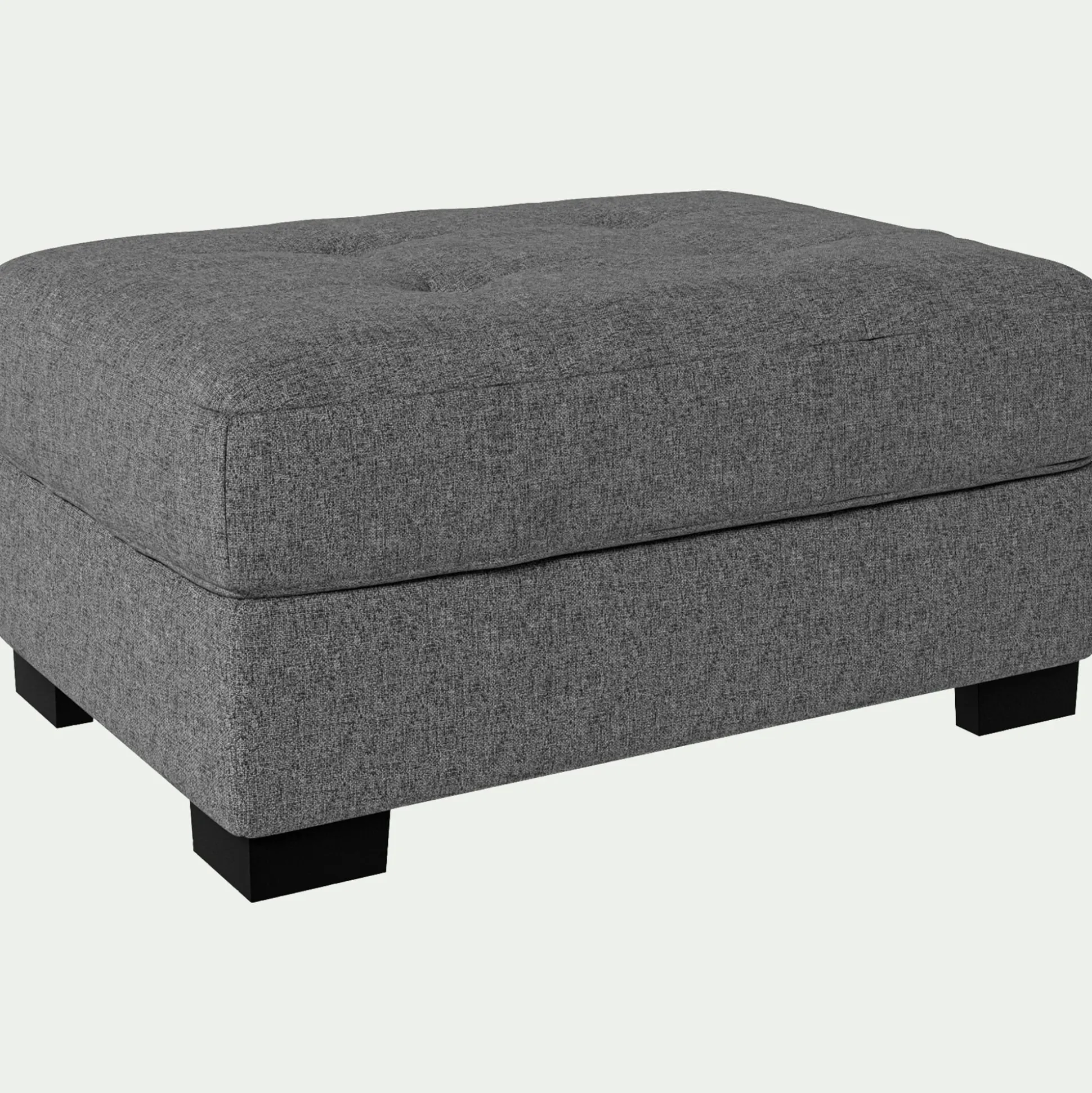 Pouf en tissu Pop - gris moyen