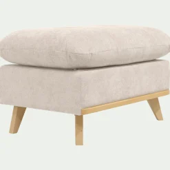 Pouf en tissu storm - beige roucas