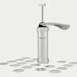 Presse à biscuits en aluminium anodisé - argenté