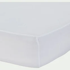 Protège-matelas extensible 100% coton 140x200 cm bonnet 30cm