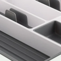 Range couverts en plastique - gris