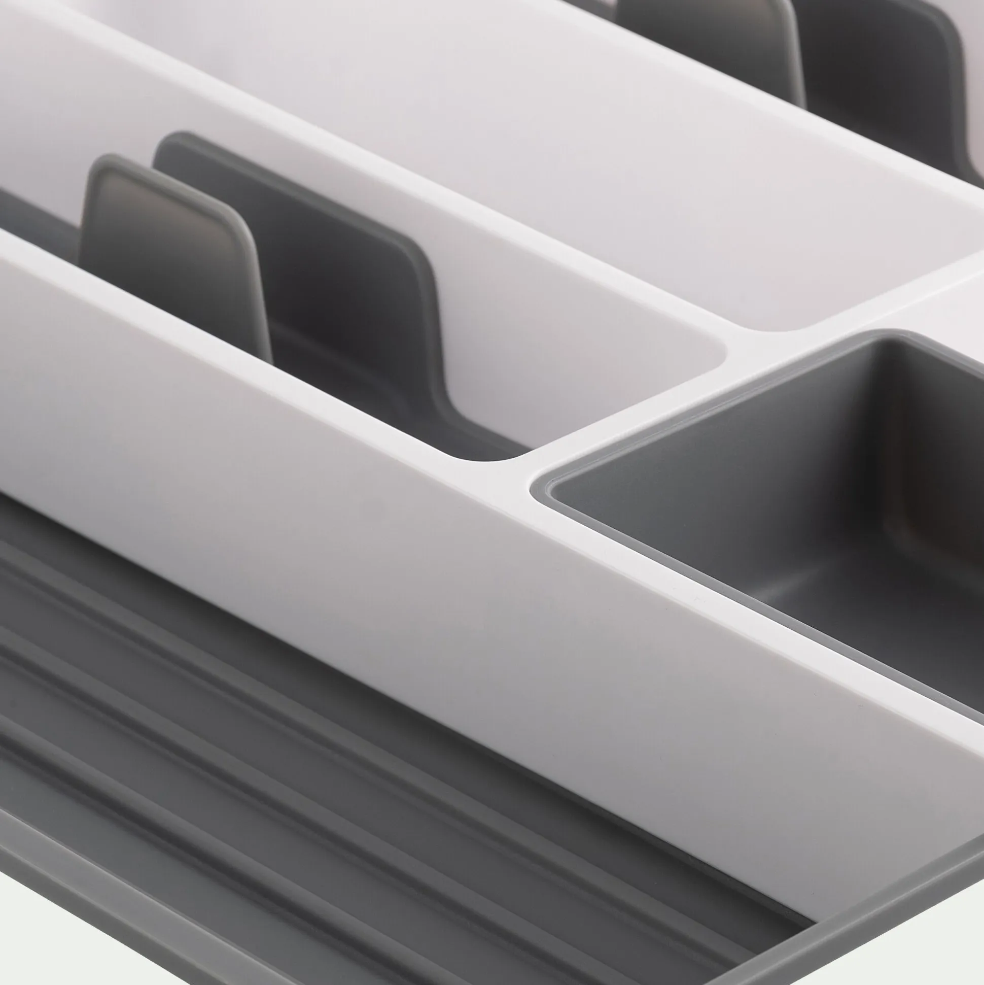 Range couverts en plastique - gris