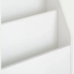 Range-livres enfant 3 compartiments en bois - blanc